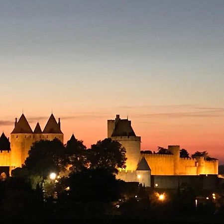 Chambre Avec Vue Panoramique Sur La Cite Medievale Carcassonne Exterior photo